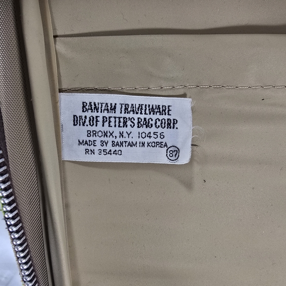 Vintage 1960s Floral Suitcase Briefcase Carry-On Bantam Travelware Mod Retro - Picture 6 of 9